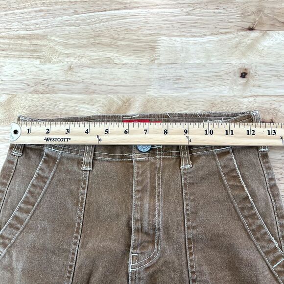Dickies Cargo Pants Size 1/25 Canvas Workwear Y2K Skater Grunge Tan Brown Womens - Picture 9 of 12